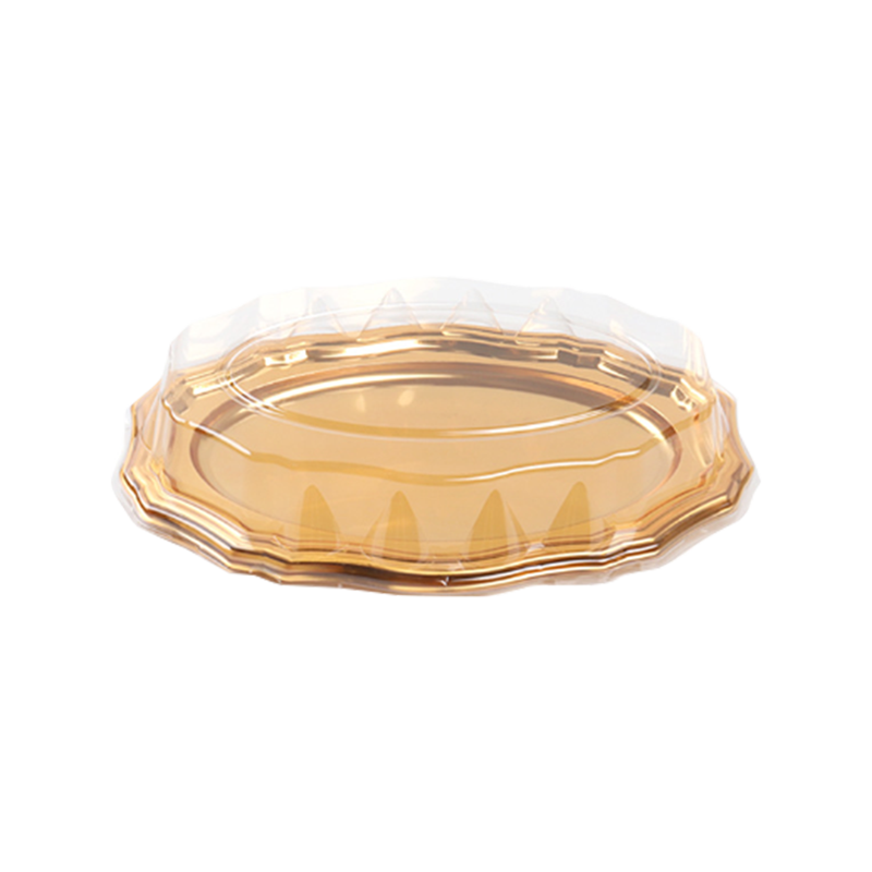 Tava de tort din plastic cu capac transparent