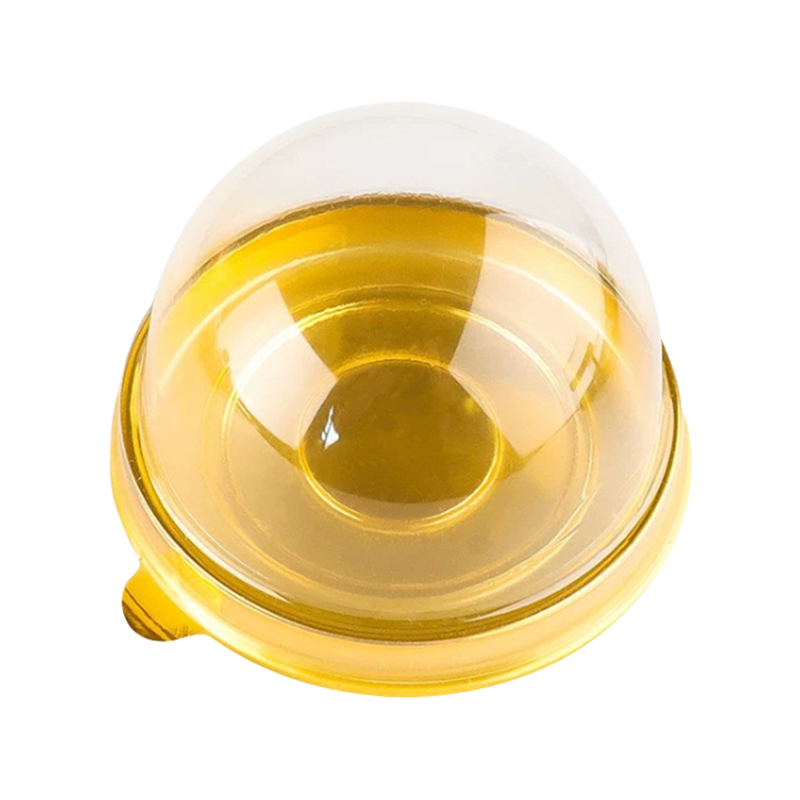 Cutie de patiserie din plastic PET de unică folosință