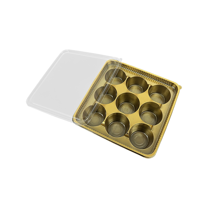 Cutie de ambalare pentru bomboane PET circulară cu 9 cavități