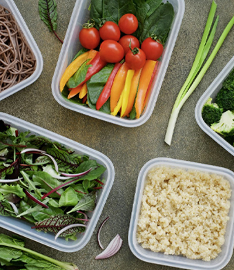 Cutie din plastic pentru sushi cu fructe