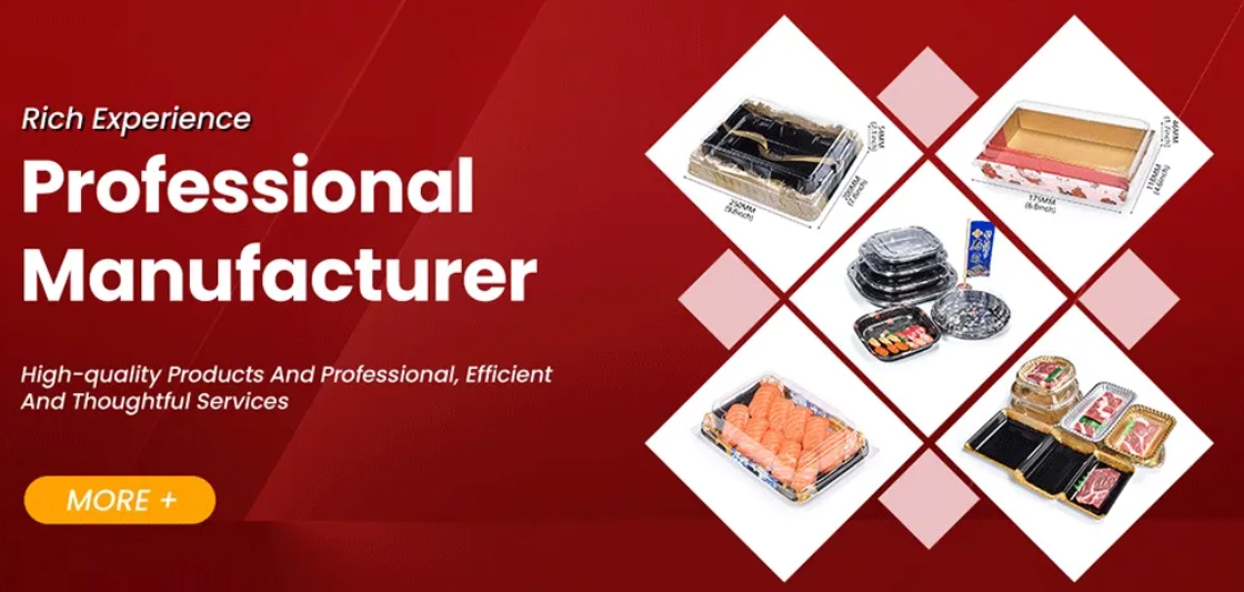 Tava de unica folosinta din plastic pentru alimente pentru sushi Cutie 